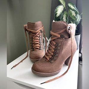 7 - 3” Heel Work Boots / Ankle Booties - Charlotte Russe